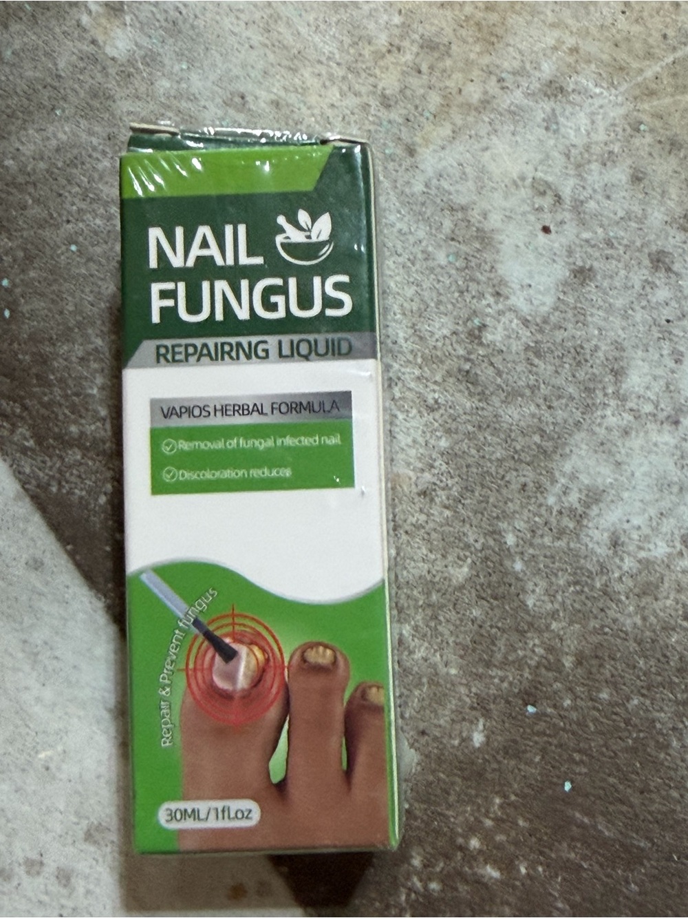 Source Unknown Nail Fungus Repairing Liquid Green and White